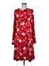 Old Navy Print Red Casual Dress Size M (tall) - photo 1