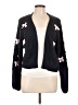 Assorted Brands Floral Black Cardigan Size L - photo 1