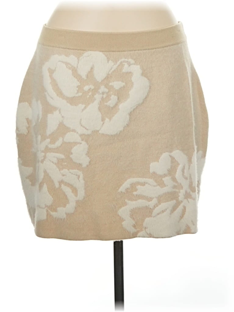 Pre-owned By Anthropologie Casual Skirt In Tan