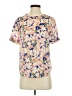 J.Crew 100% Silk Floral Pink Short Sleeve Silk Top Size 0 - photo 1