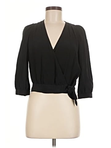 Madewell Silk Wrap Top (view 1)