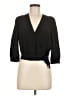 Madewell 100% Silk Black Silk Wrap Top Size M - photo 1