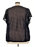 Suzanne Betro Blue Black 3/4 Sleeve Blouse Size 3X - photo 2