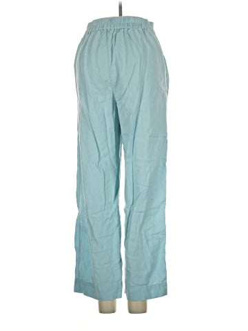 Madewell Pull-On Straight Crop Pants in Linen Blend (view 2)