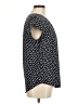 Monday Fun Polka Dots Black Short Sleeve Blouse Size M - photo 4