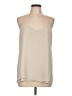Express 100% Polyester Tan Sleeveless Blouse Size L - photo 1
