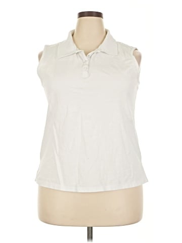 Karen Scott Sleeveless Button-Down Shirt (view 1)