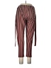 Boohoo Stripes Burgundy Casual Pants Size 12 - photo 2