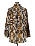 PrettyLittleThing 100% Polyester Animal Print Gold Long Sleeve Blouse Size XL - photo 2