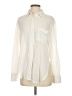 Free People Ivory Long Sleeve Button-Down Shirt Size S - photo 1