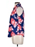 Unbranded Floral Blue Sleeveless Blouse Size L - photo 5