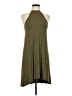 First Love Solid Green Casual Dress Size M - photo 1
