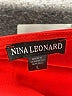 Nina Leonard Solid Red Jumpsuit Size L - photo 3