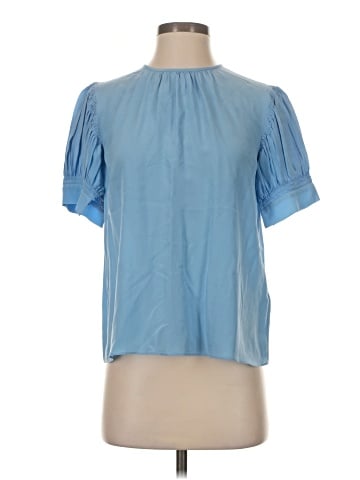 Rebecca Taylor Short Sleeve Silk Top (view 1)