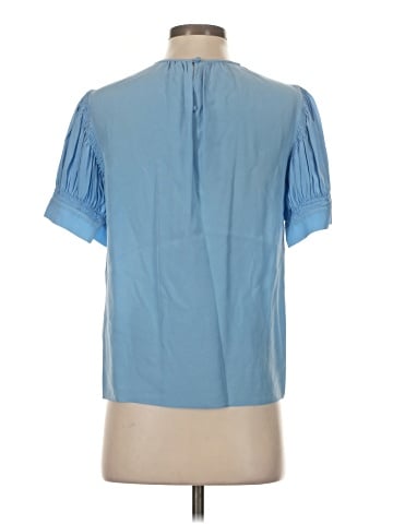 Rebecca Taylor Short Sleeve Silk Top (view 2)