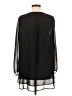 Black Label by Chico's 100% Polyester Black Long Sleeve Blouse Size Med (1) - photo 2