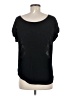 Timing 100% Polyester Chevron-herringbone Black Short Sleeve Blouse Size M - photo 2