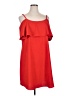 Bobeau Solid Red Cocktail Dress Size 1X - photo 1