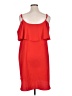 Bobeau Solid Red Cocktail Dress Size 1X - photo 2