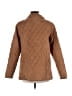 Bridgehampton Isaac Mizrahi Live! Argyle Brown Coat Size M - photo 2