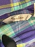 TanJay Plaid Blue Short Sleeve Blouse Size 16 - photo 7