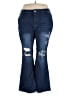 Shein Curve Blue Jeans Size 4X - photo 1