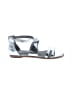 Eileen Fisher Metallic Silver Sandals Size 9 - photo 1