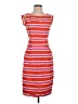 Assorted Brands Stripes Orange Casual Dress Size S - photo 1
