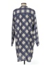 Carmakoma 100% Polyester Plaid Blue Casual Dress Size Med Plus - photo 2