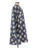 Carmakoma 100% Polyester Plaid Blue Casual Dress Size Med Plus - photo 4