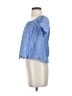 Express Blue Short Sleeve Top Size XS - photo 5