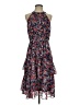 BCBGMAXAZRIA 100% Polyester Floral Blue Cocktail Dress Size 4 - photo 1