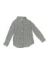 Janie and Jack 100% Cotton Chevron-herringbone Gray Long Sleeve Button-Down Shirt Size 3 - photo 1