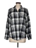 Grayson 100% Lyocell Plaid Gray Long Sleeve Button-Down Shirt Size Med (3) - photo 1