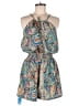 Unbranded 100% Polyester Paisley Blue Romper Size M - photo 1