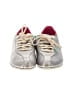 Plae 100% Leather Metallic Silver Sneakers Size 5 1/2 - photo 2