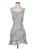 Missguided 100% Polyester Print Green Cocktail Dress Size 0 - photo 1