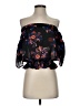 Lily White 100% Polyester Black 3/4 Sleeve Blouse Size S - photo 1