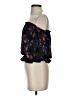 Lily White 100% Polyester Black 3/4 Sleeve Blouse Size S - photo 5