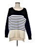 Derek Lam 10C Athleta Stripes Blue Pullover Sweater Size M - photo 1