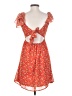 Altar'd State 100% Polyester Hearts Orange Cocktail Dress Size S - photo 2