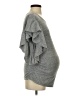 Isabel Maternity Gray Short Sleeve Top Size S - photo 4