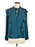Ann Taylor LOFT 100% Polyester Teal 3/4 Sleeve Blouse Size M - photo 1