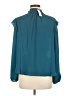 Ann Taylor LOFT 100% Polyester Teal 3/4 Sleeve Blouse Size M - photo 2