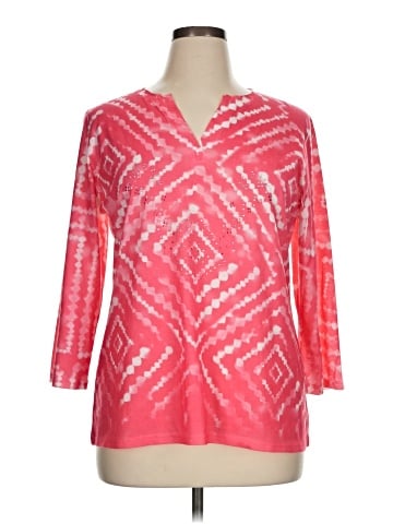 Jane Ashley 3/4 Sleeve Blouse (view 1)