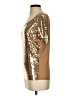 MICHAEL Michael Kors Metallic Gold Short Sleeve Top Size XS - photo 5