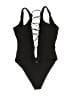 Beach Bunny Solid Black One Piece Swimsuit Size M (estimated) - photo 2