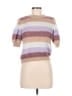 AWARE by Vero Moda Stripes Purple Pullover Sweater Size M - photo 1