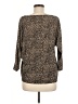 MICHAEL Michael Kors Animal Print Brown Long Sleeve Blouse Size M - photo 2