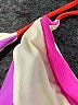 Oneonone Color Block Pink Swimsuit Top Size M - photo 3